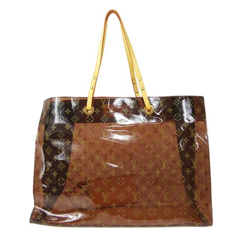 louis vuitton see through handbag|louis vuitton clear tote bag.